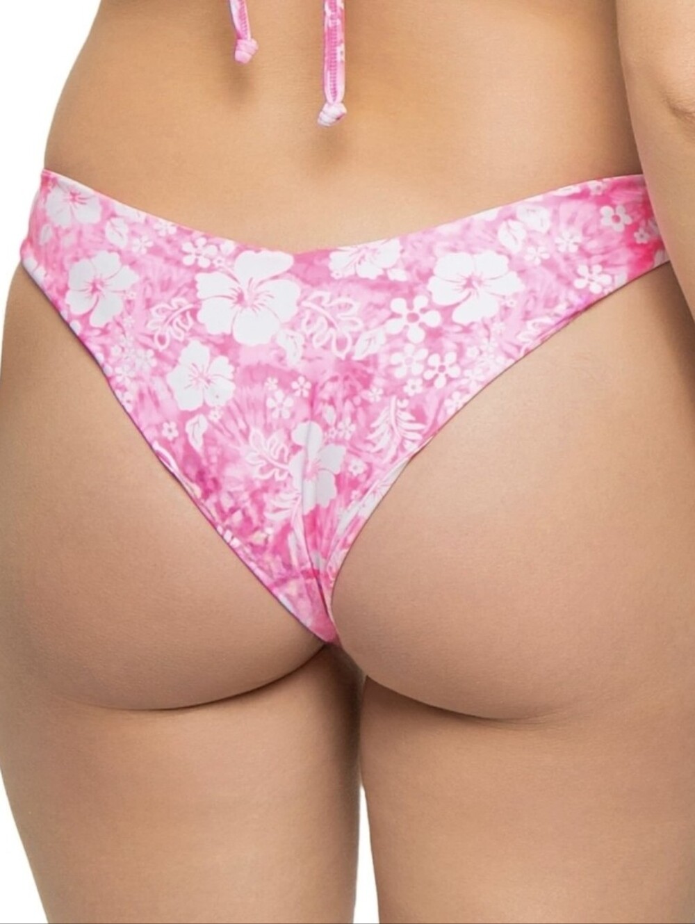 Kulani Kinis Women's Pink Floral Cheeky Bikini SET Medium - Picture 7 of 7